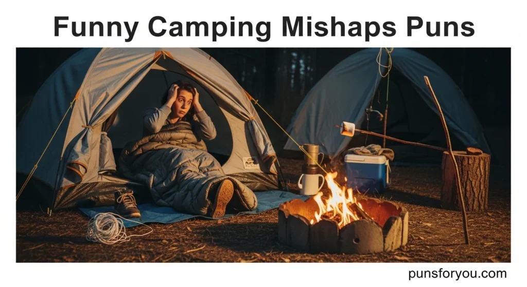 Funny Camping Mishaps Puns