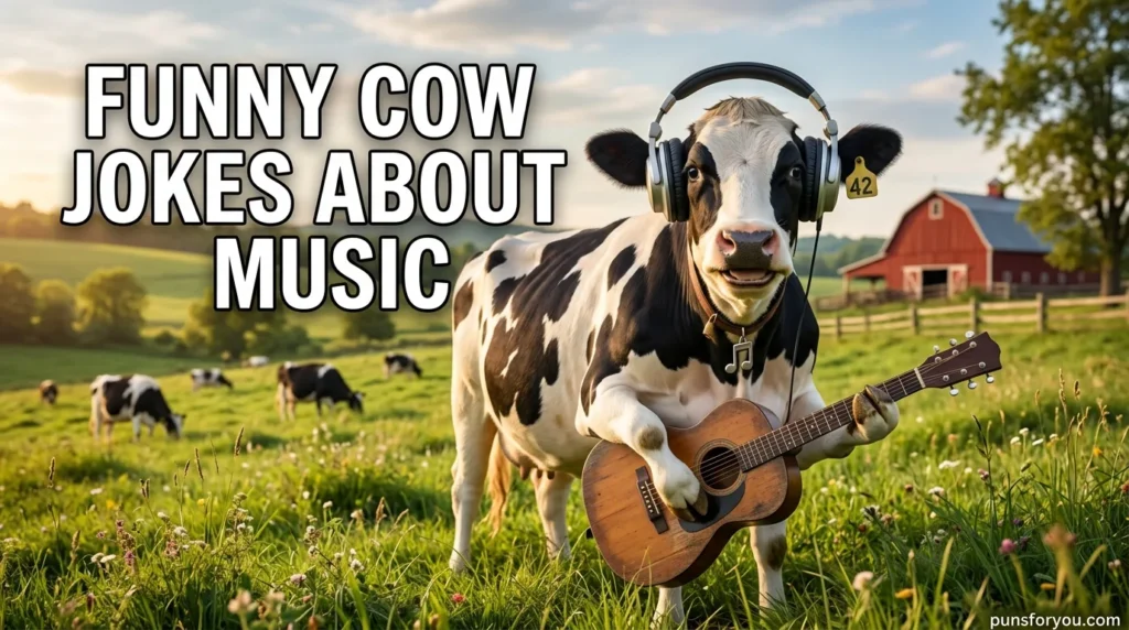 Funny Cow Jokes About Music