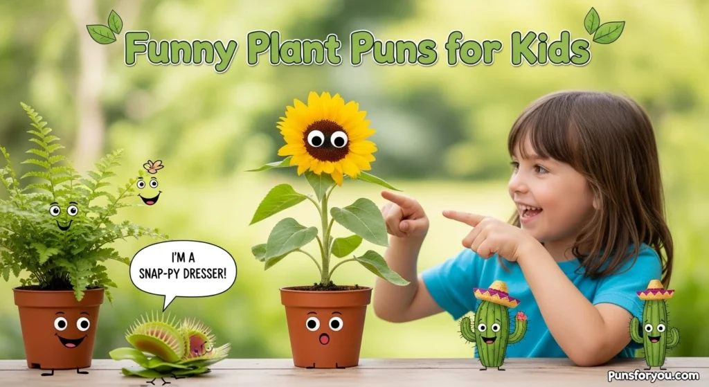 Funny Plant Puns for Kids