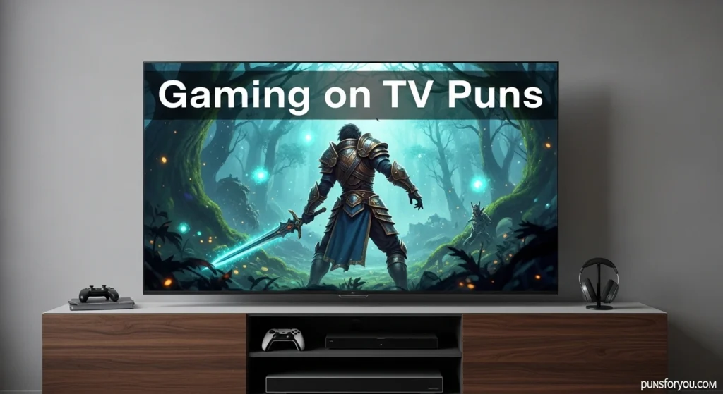 Gaming on TV Puns