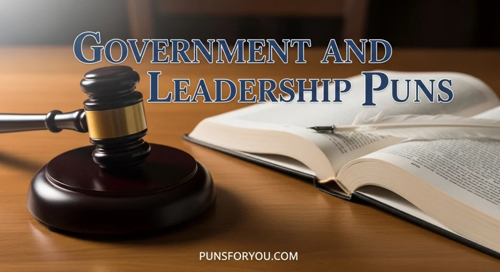 Government and Leadership Puns