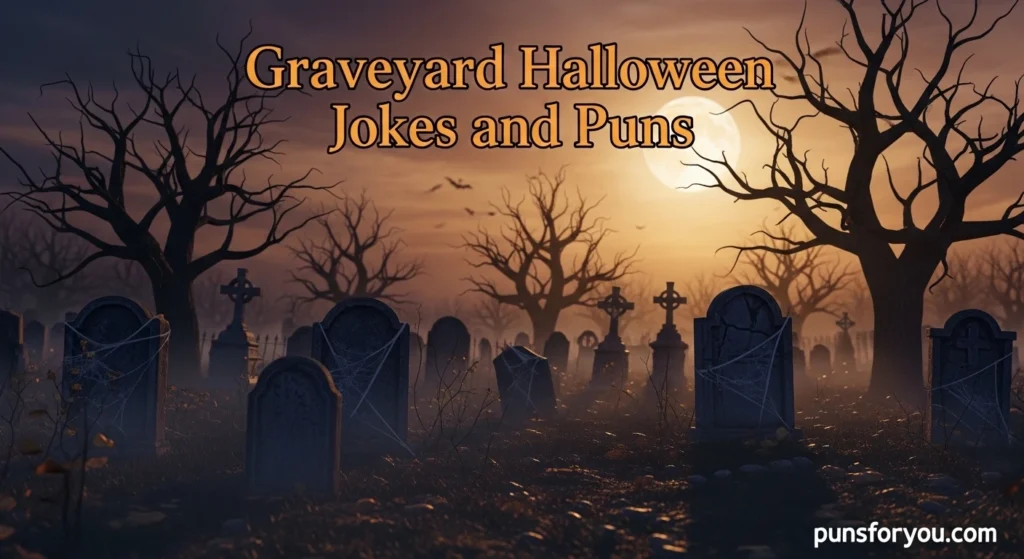 Graveyard Halloween Jokes and Puns