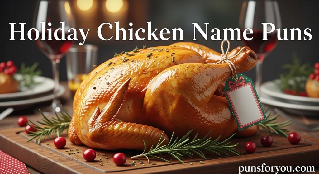 Holiday Chicken Name Puns