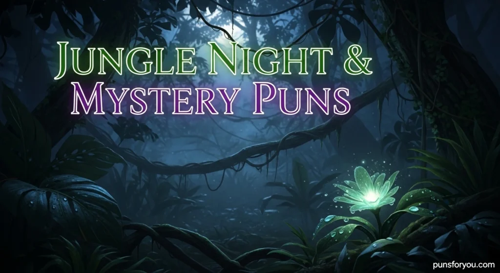 Jungle Night & Mystery Puns