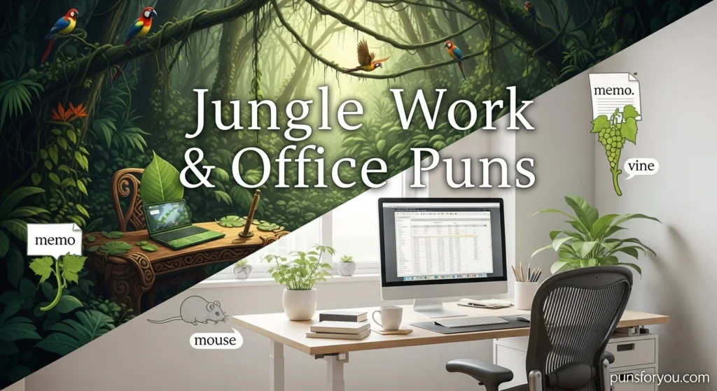 Jungle Work & Office Puns
