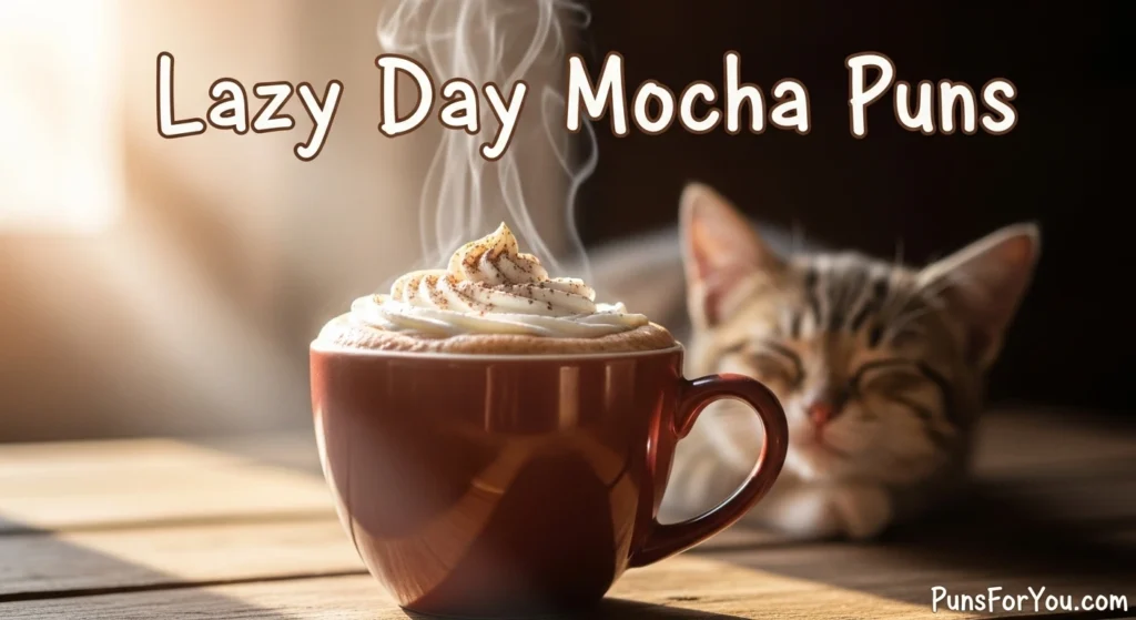 Lazy Day Mocha Puns