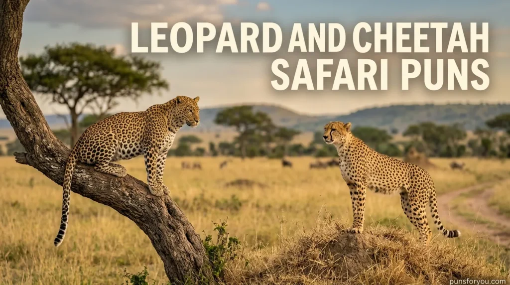 Leopard and Cheetah Safari Puns