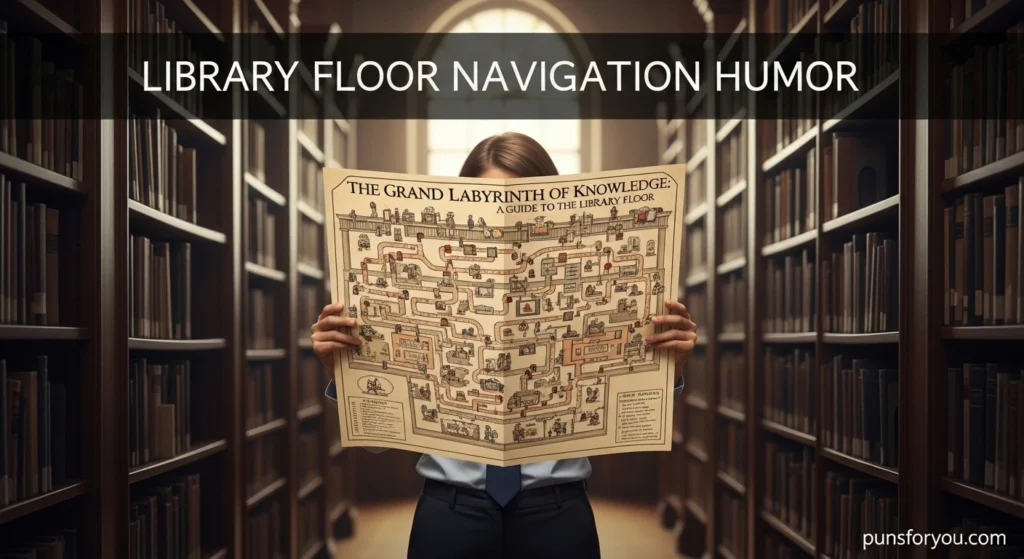 Library Floor Navigation Humor