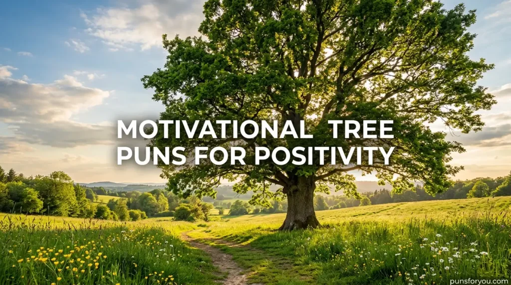 Motivational Tree Puns for Positivity