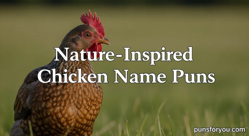 Nature-Inspired Chicken Name Puns