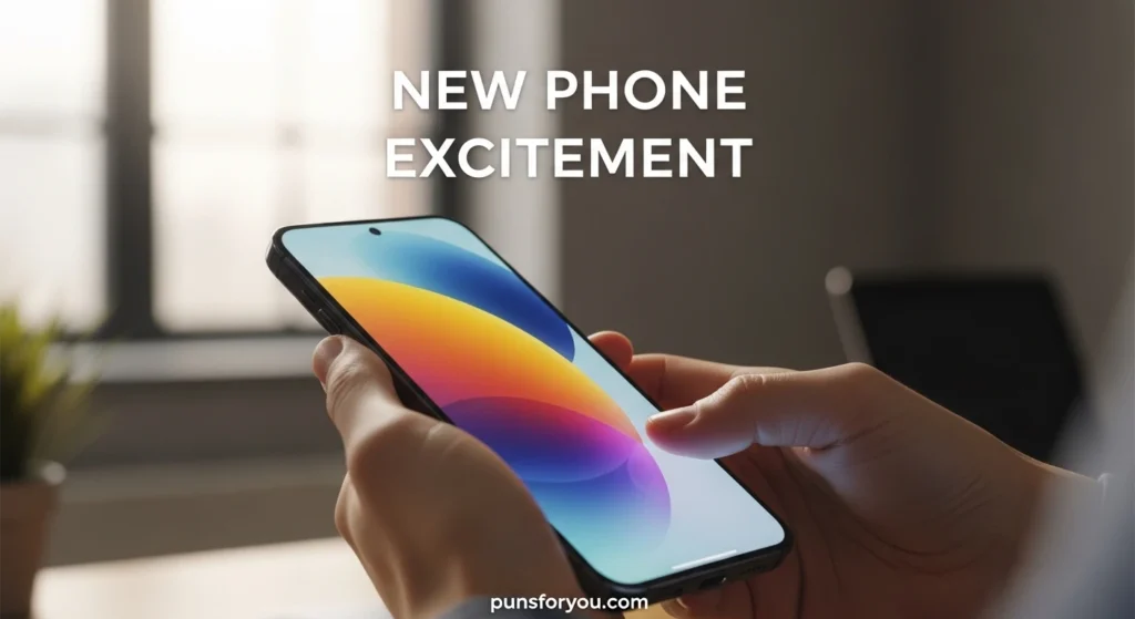 New Phone Excitement