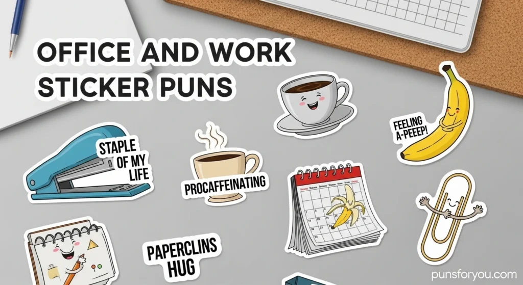 Office and Work Sticker Puns