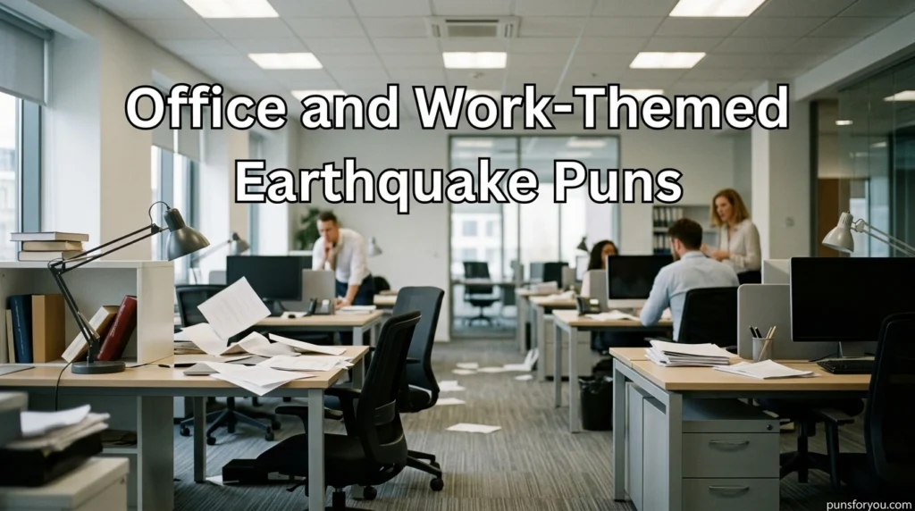 Office and Work-Themed Earthquake Puns