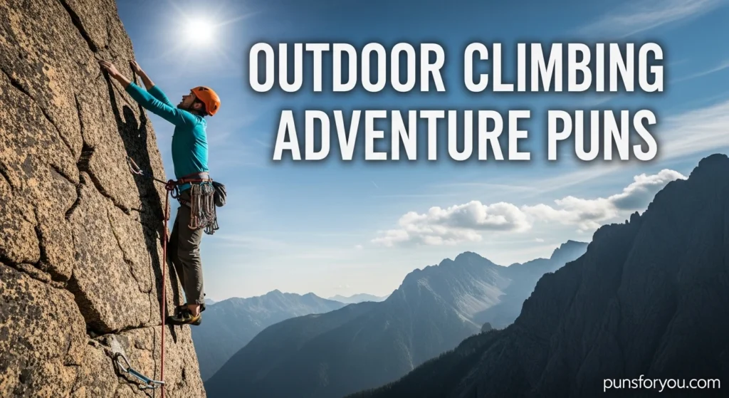 Outdoor Climbing Adventure Puns