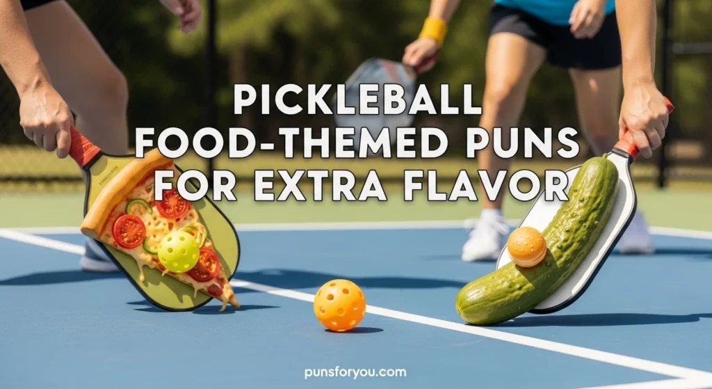 Pickleball Food-Themed Puns for Extra Flavor