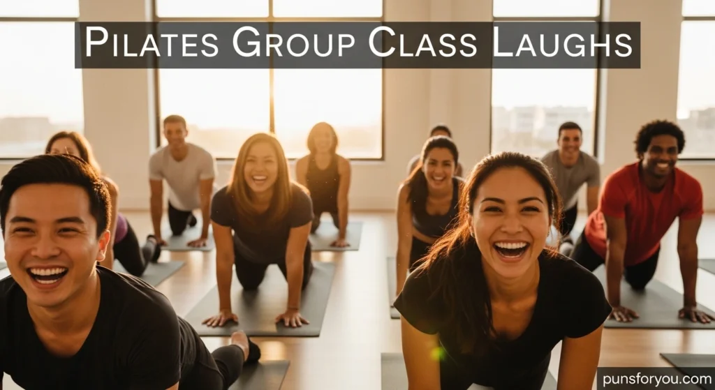 Pilates Group Class Laughs
