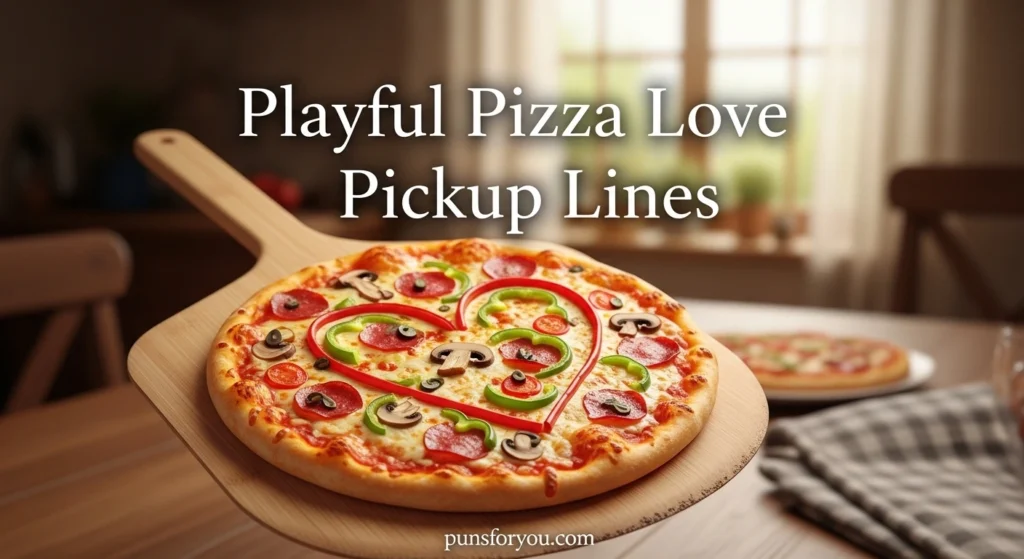 Playful Pizza Love Pickup Lines