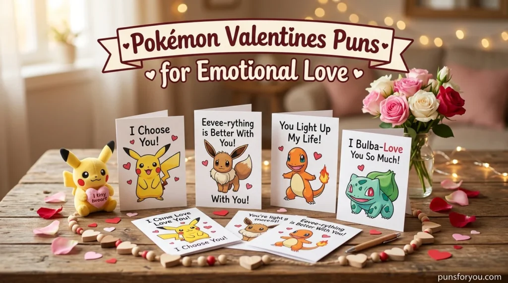 Pokémon Valentines Puns for Emotional Love