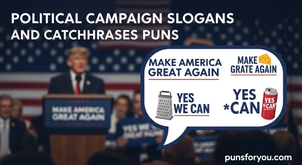 Political Campaign Slogans and Catchphrases Puns
