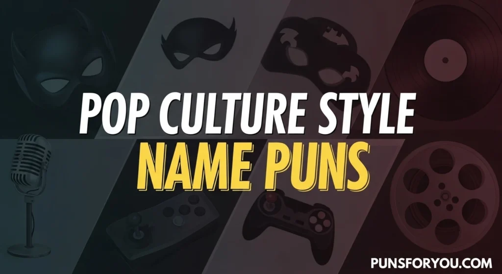 Pop Culture Style Name Puns