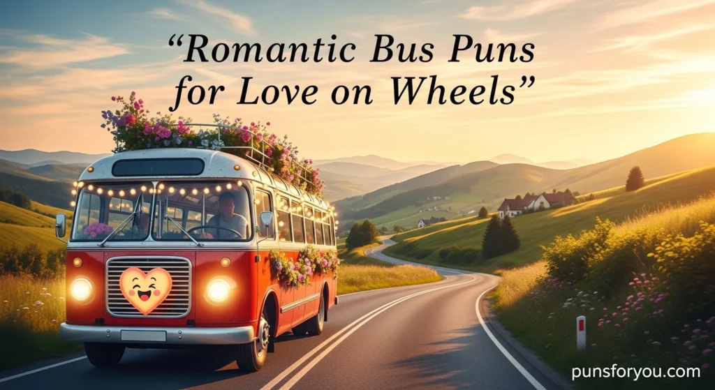 Romantic Bus Puns for Love on Wheels