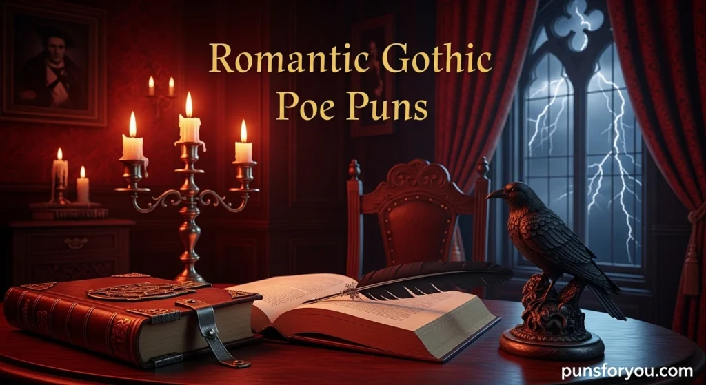 Romantic Gothic Poe Puns