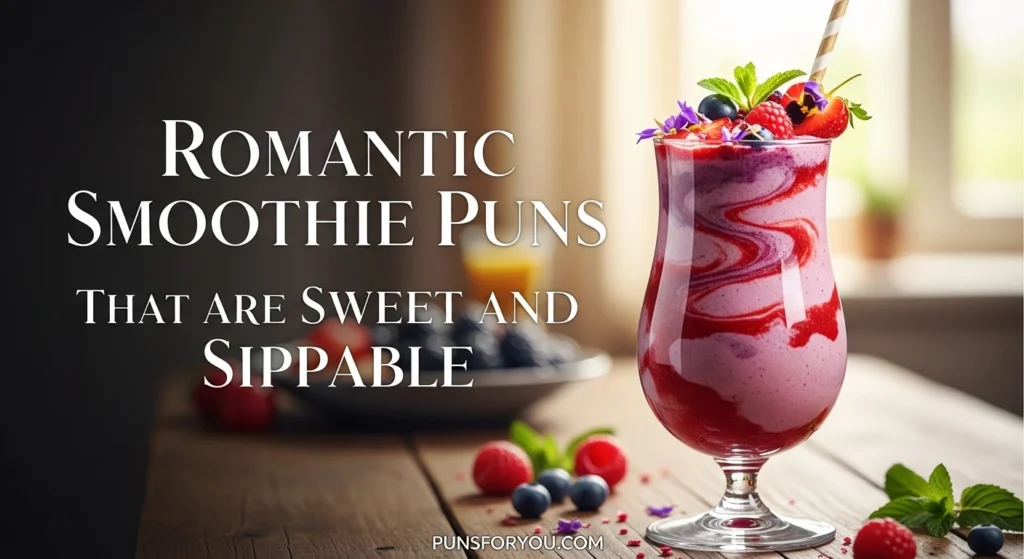 Romantic Smoothie Puns That Are Sweet and Sippable