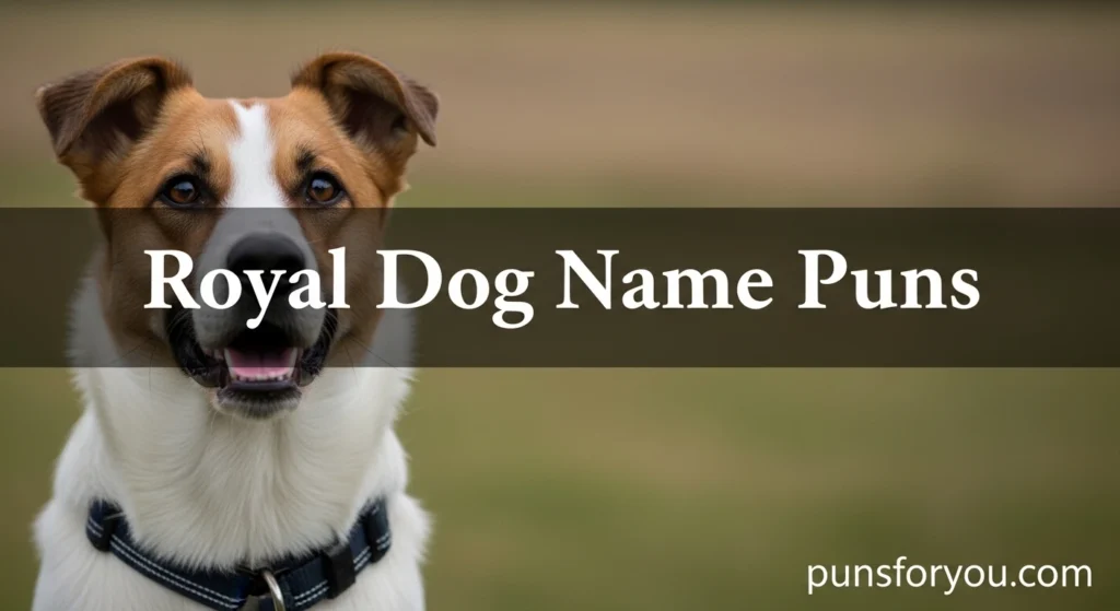 Royal Dog Name Puns