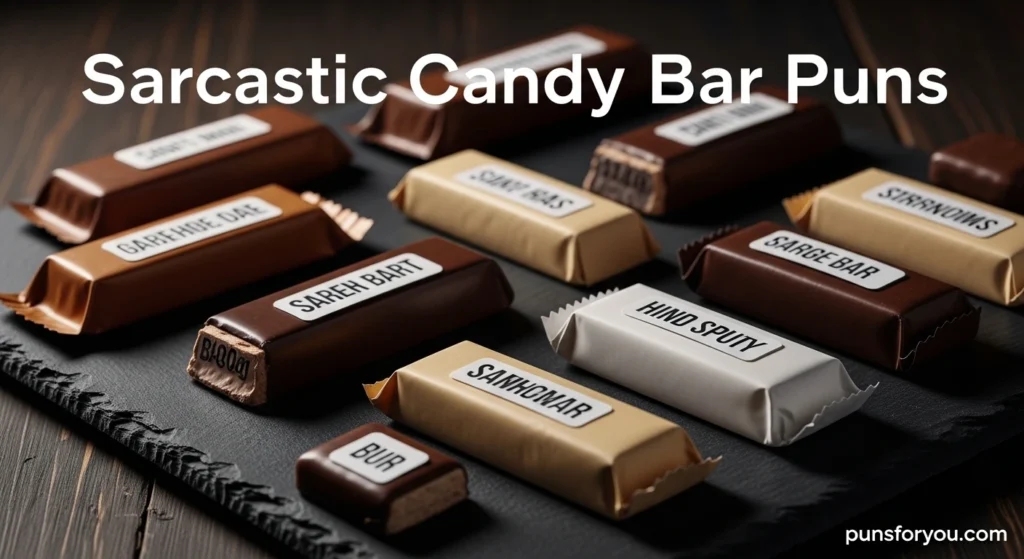 Sarcastic Candy Bar Puns