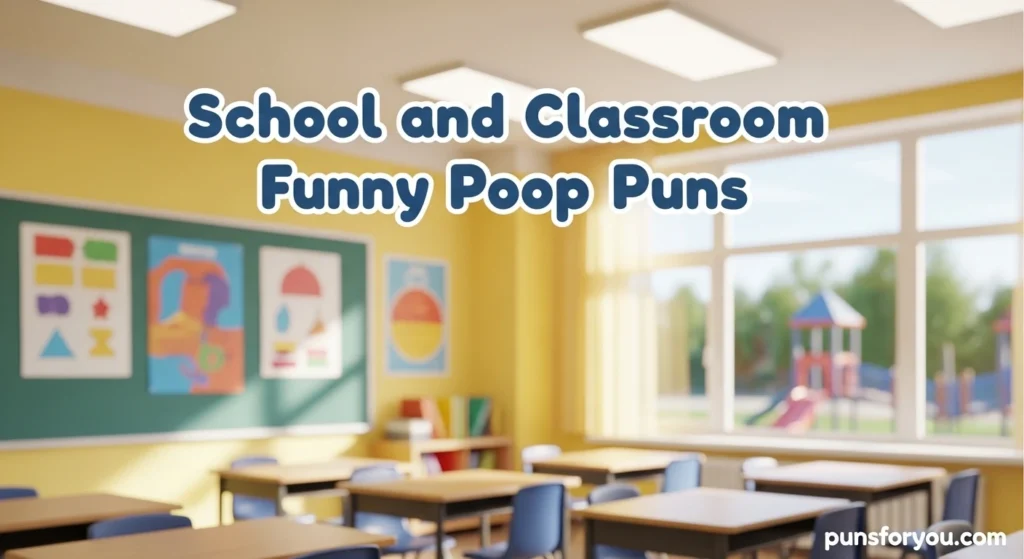 School and Classroom Funny Poop Puns