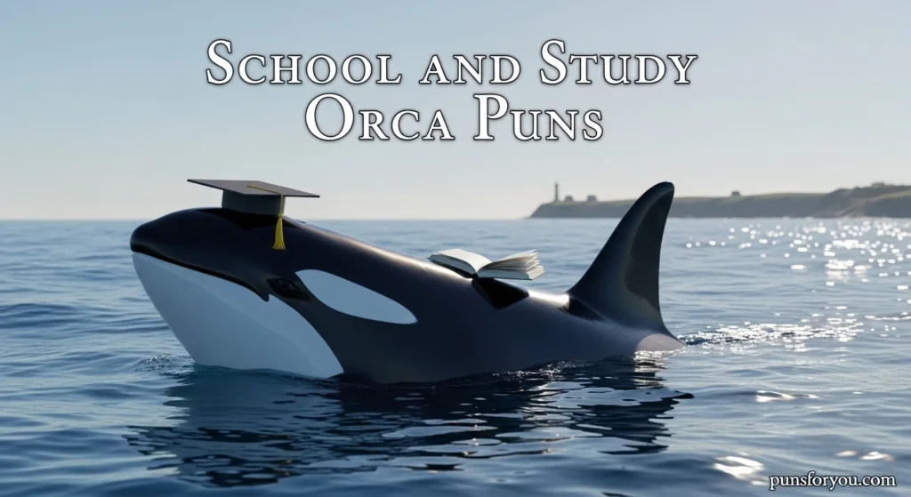 School and Study Orca Puns