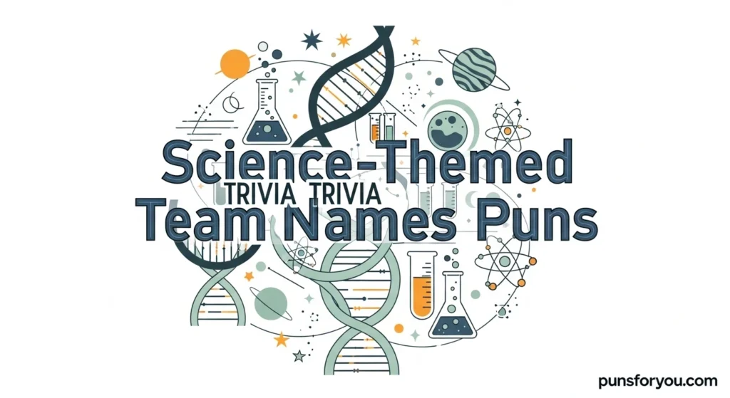 Science-Themed Trivia Team Names Puns