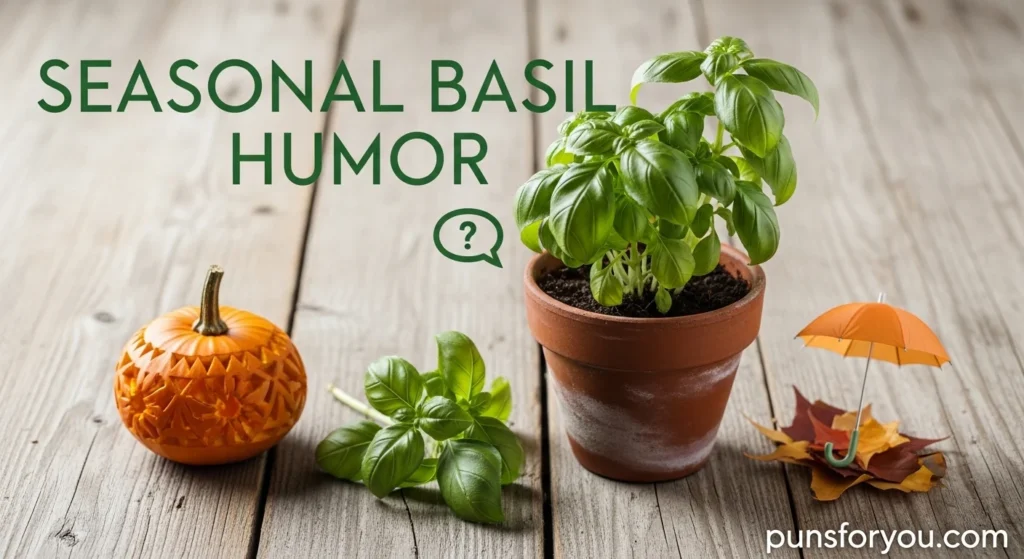Seasonal Basil Humor