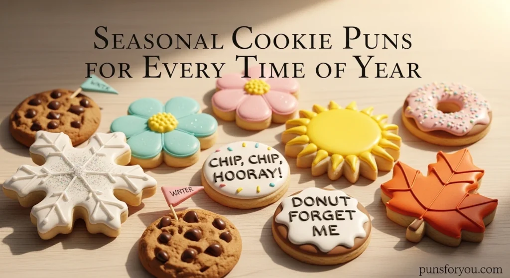 Seasonal Cookie Puns for Every Time of Year