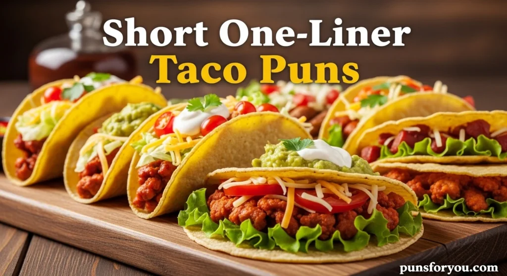 Short One-Liner Taco Puns