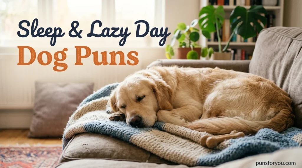 Sleep & Lazy Day Dog Puns