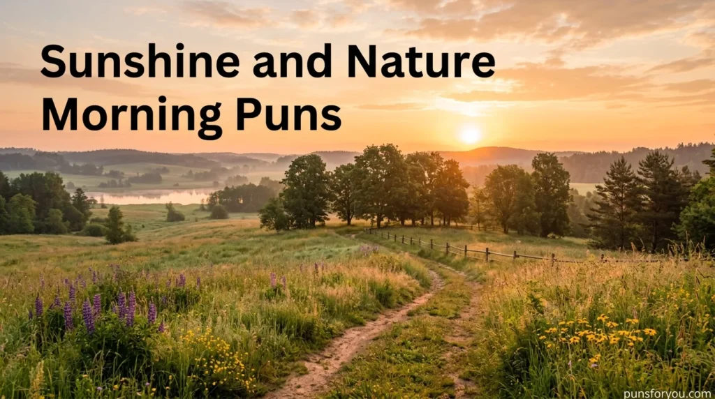 Sunshine and Nature Morning Puns