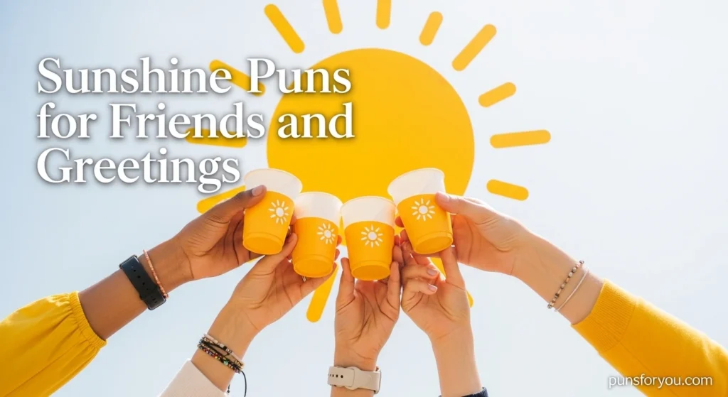Sunshine Puns for Friends and Greetings