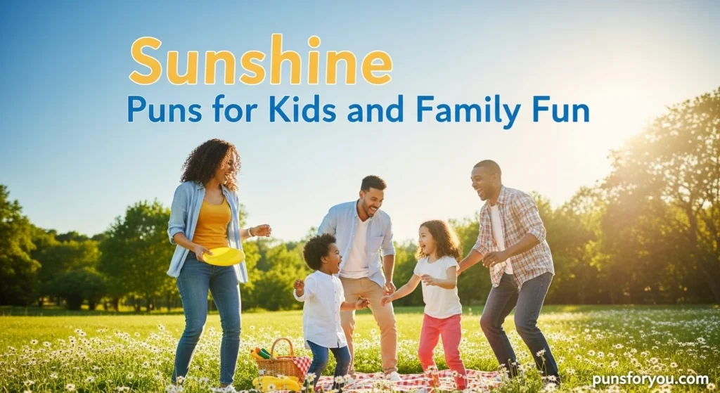 Sunshine Puns for Kids and Family Fun