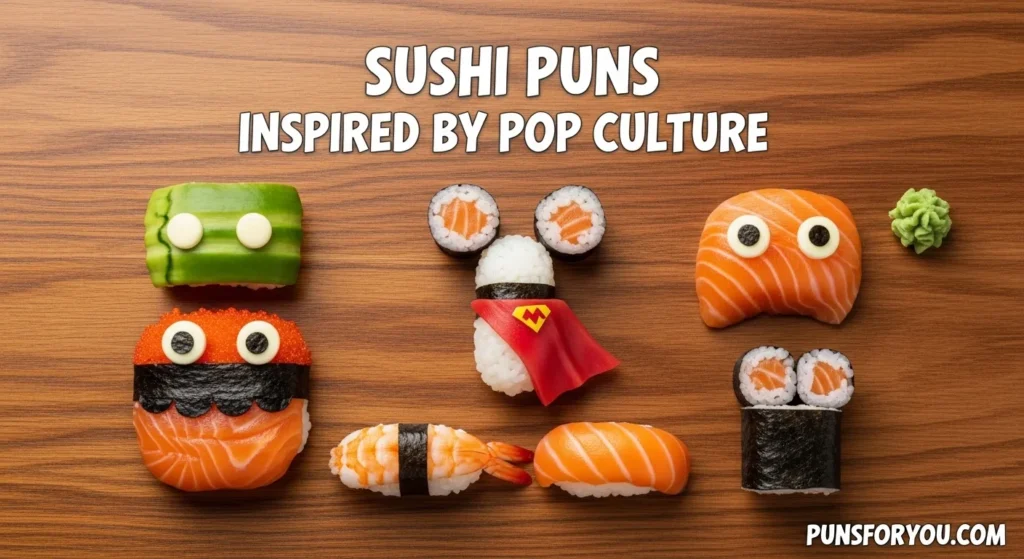 Sushi Puns Inspired by Pop Culture