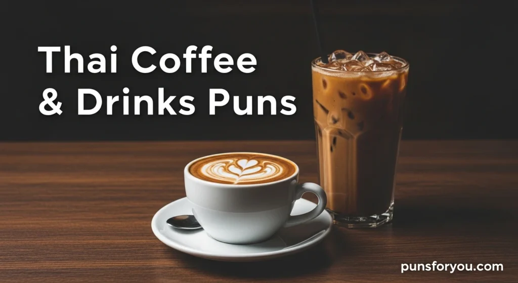 Thai Coffee & Drinks Puns