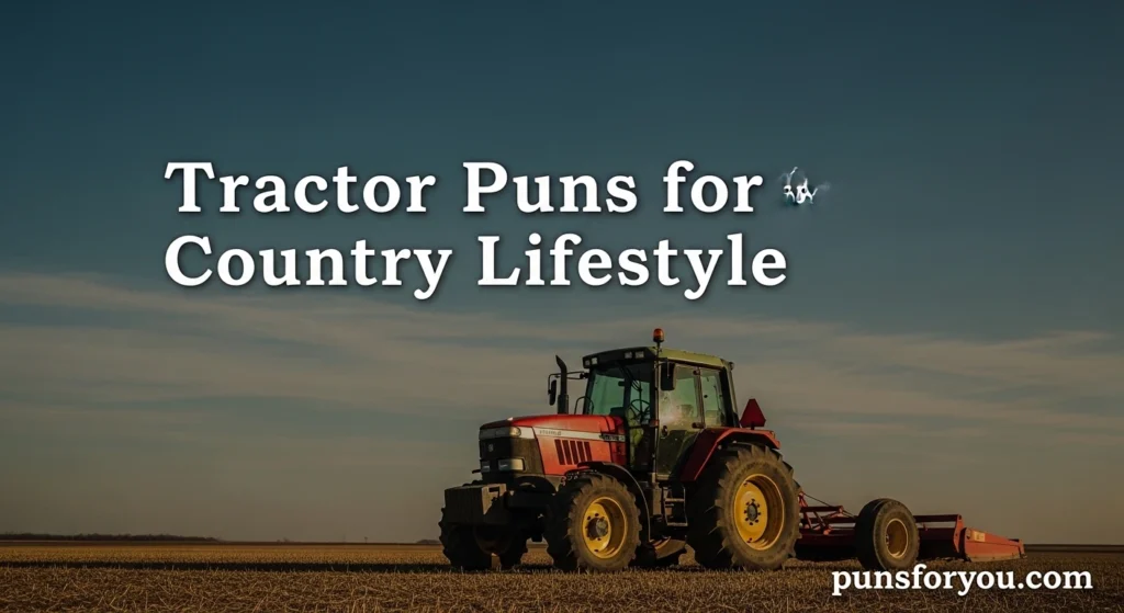 Tractor Puns for Country Lifestyle