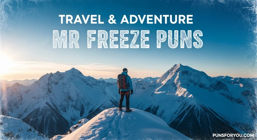 Travel & Adventure Mr Freeze Puns