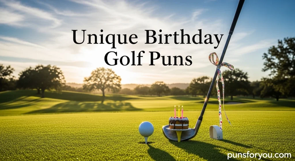 Unique Birthday Golf Puns