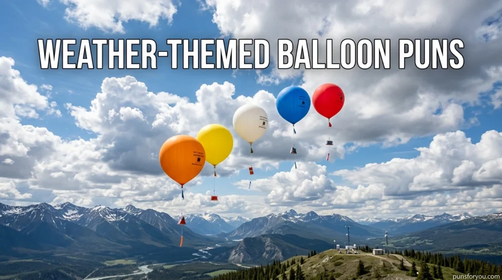 Weather-Themed Balloon Puns