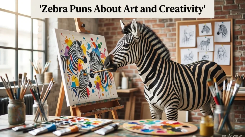 Zebra Puns About Art and Creativity