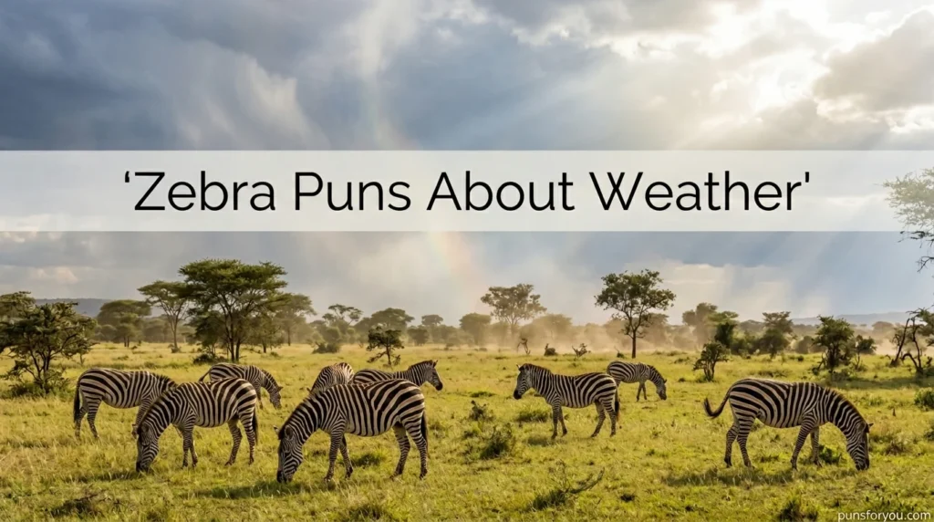 Zebra Puns About Weather