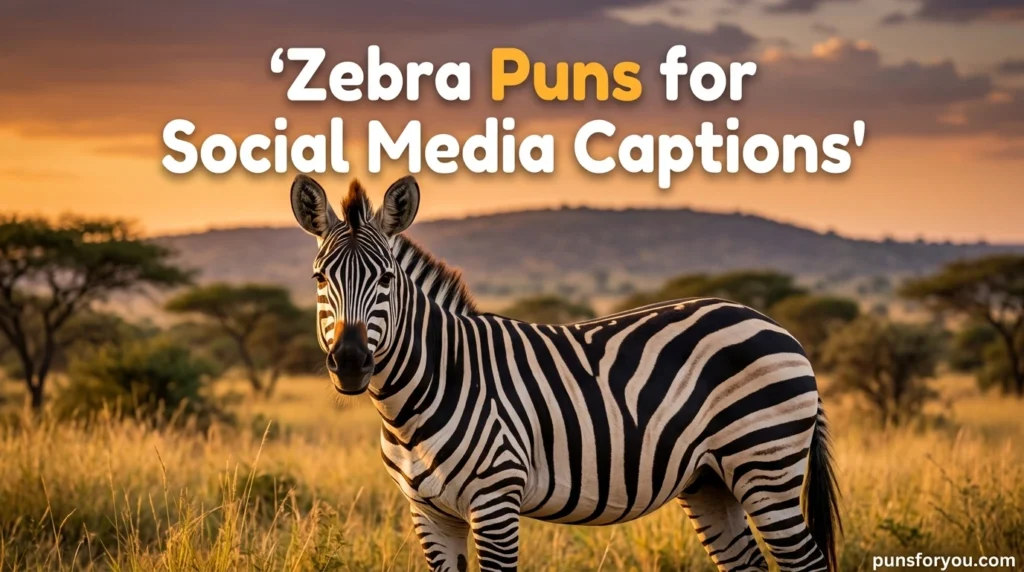 Zebra Puns for Social Media Captions
