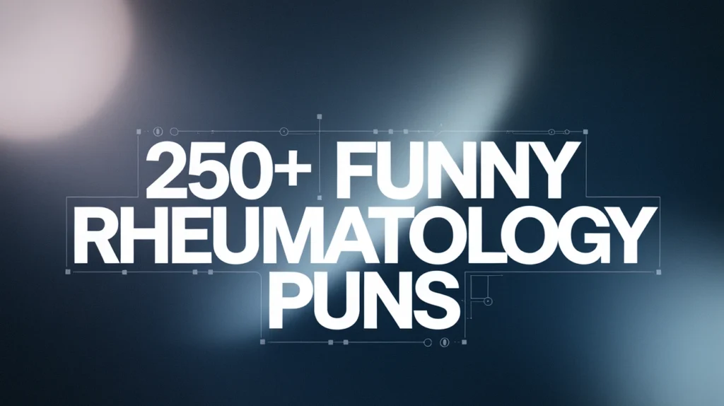 Funny Rheumatology Puns