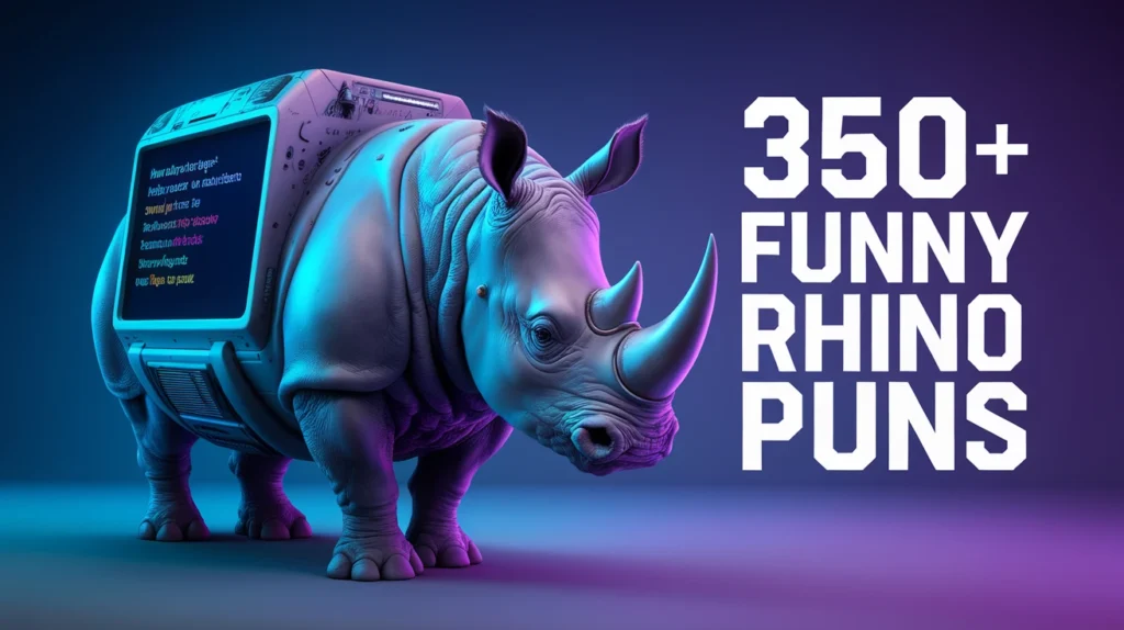 Funny Rhino Puns